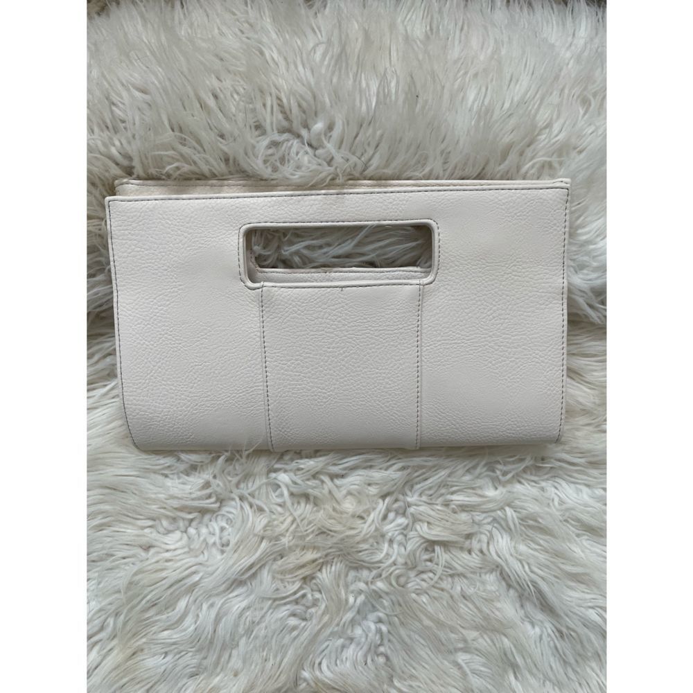 Charming Charlie White Vegan Clutch Handbag